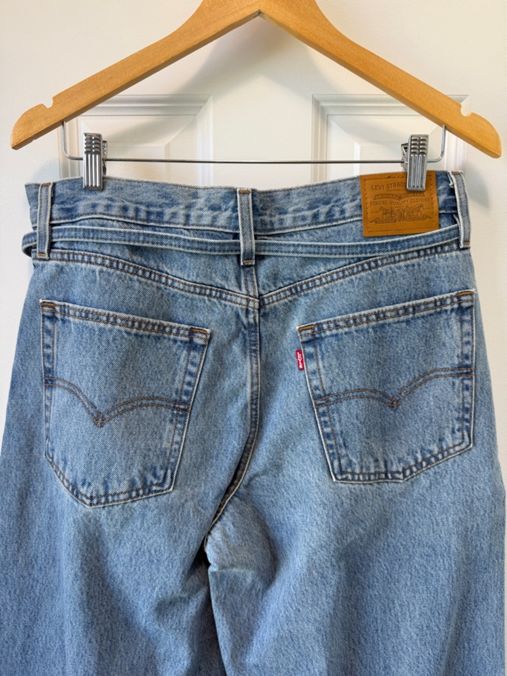Levi's Women's XL Straight Wide Leg Jeans Size 29 - Picture 6 of 13